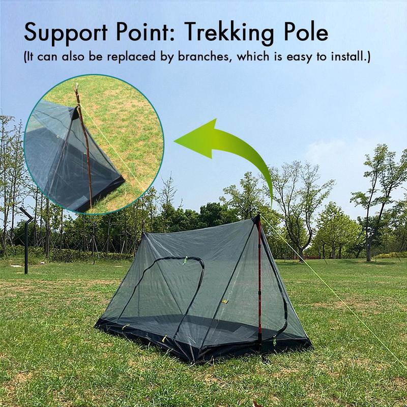 Cheap Goat Tents New Camping Mosquito Net Tent with Bottom Single Door Outdoor Camping Rest Tent Keep Insect Away Backpacking Bed Travel Any Pole   